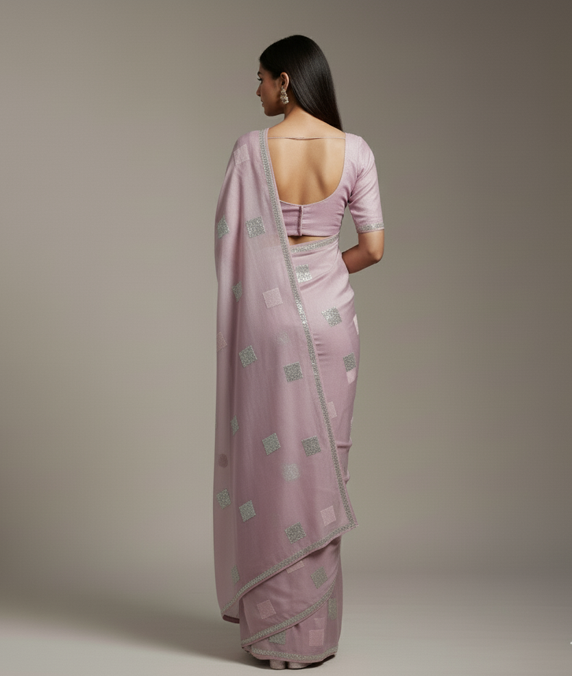 Rose Quartz Saree