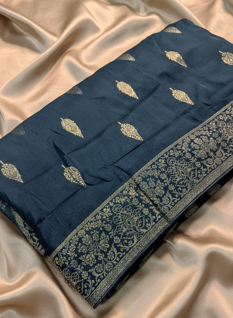 Midnight Azure Banarasi
