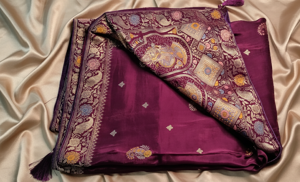 The Regal Plum Meenakari