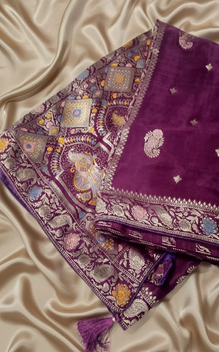 The Regal Plum Meenakari